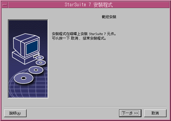 第一次執行 star office 的啟動流程