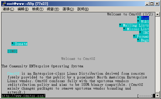 使用 links 查詢本機的 HTML 文件檔案