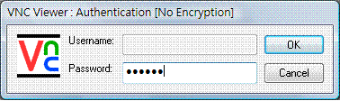 Windows Real VNC 用戶端連線示意圖